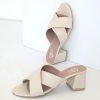 Cross Leather Heels 502