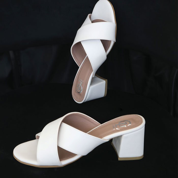 Cross Leather Heels 502