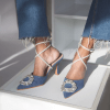 Dayana Denim Heels