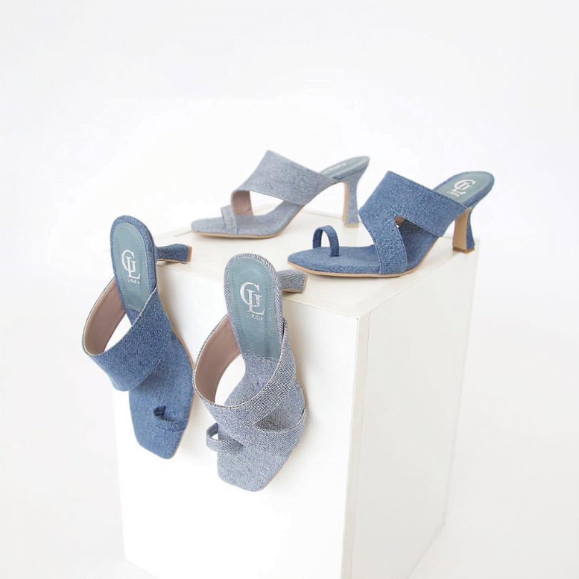 Sabrina Denim Heels 701