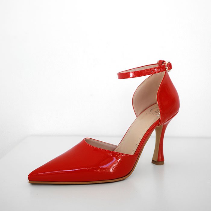 Jaylin Glossy Red Heels