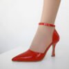 Jaylin Glossy Red Heels