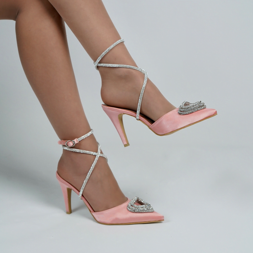 Heels with Heart Motif