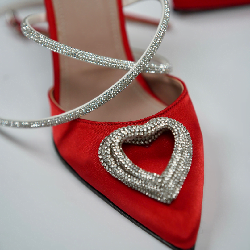 Heels with Heart Motif
