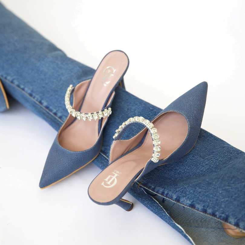 Paris Denim Heels