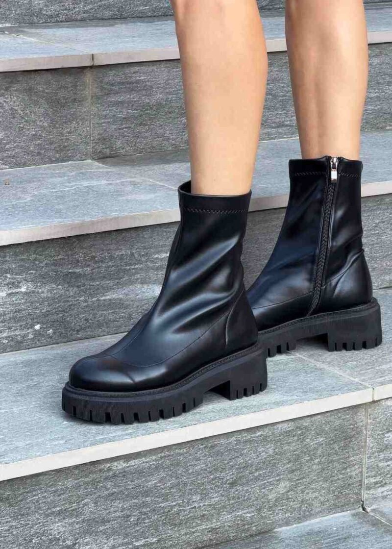 Platform Leather Boots
