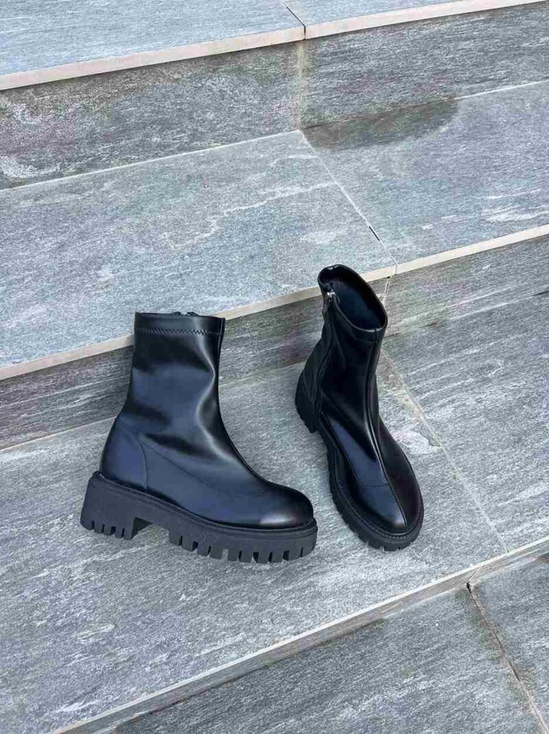 Platform Leather Boots
