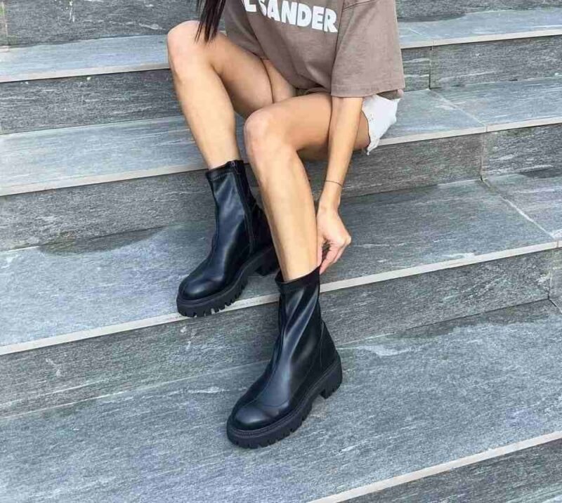 Platform Leather Boots