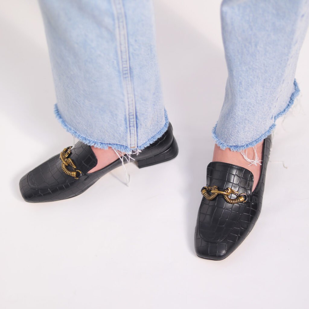 Tina Croc Loafers
