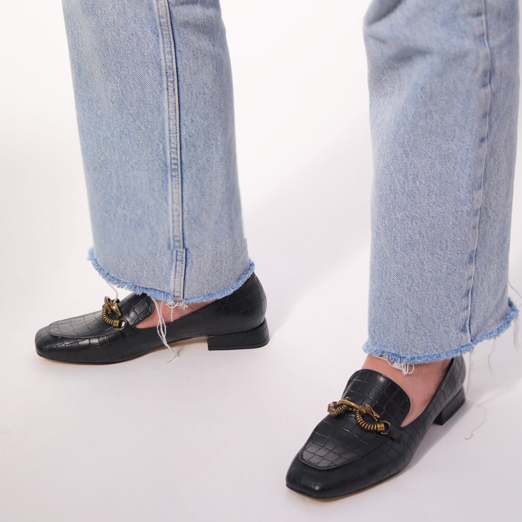 Tina Croc Loafers