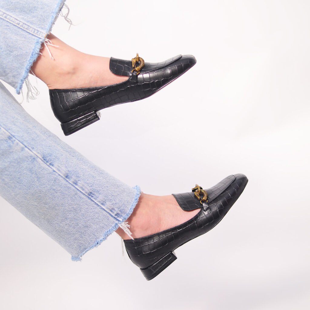 Tina Croc Loafers