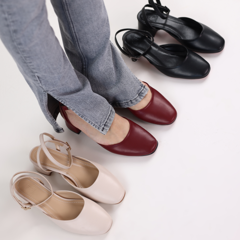 Livia Block Heels Slingbacks