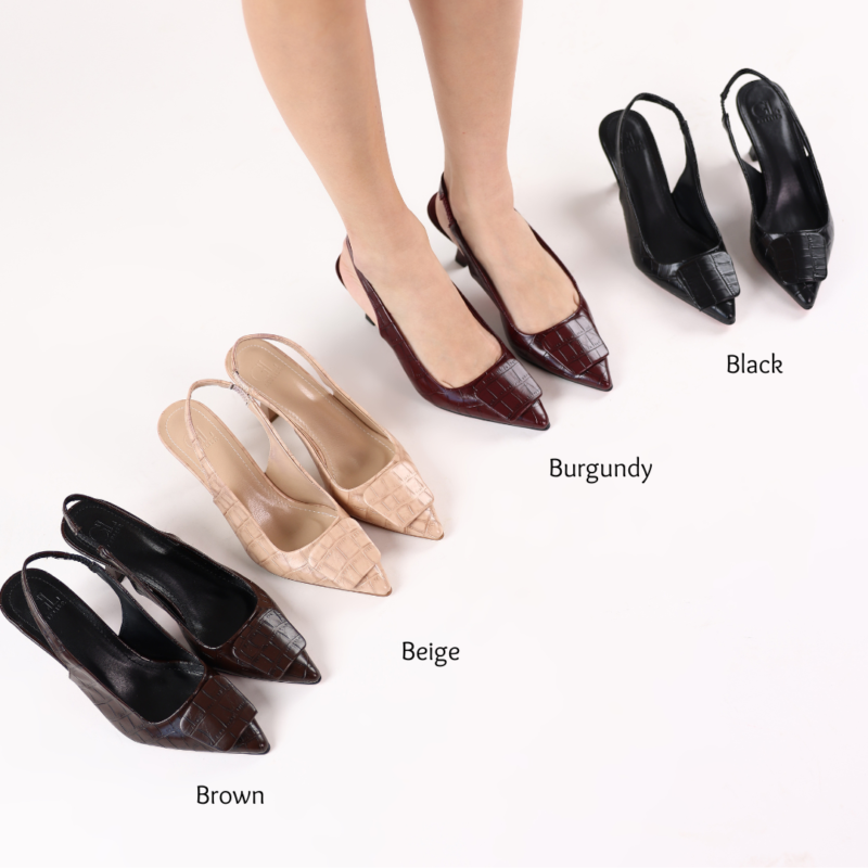 Liana Croc Slingbacks