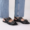 Nora Double  Buckle Flats