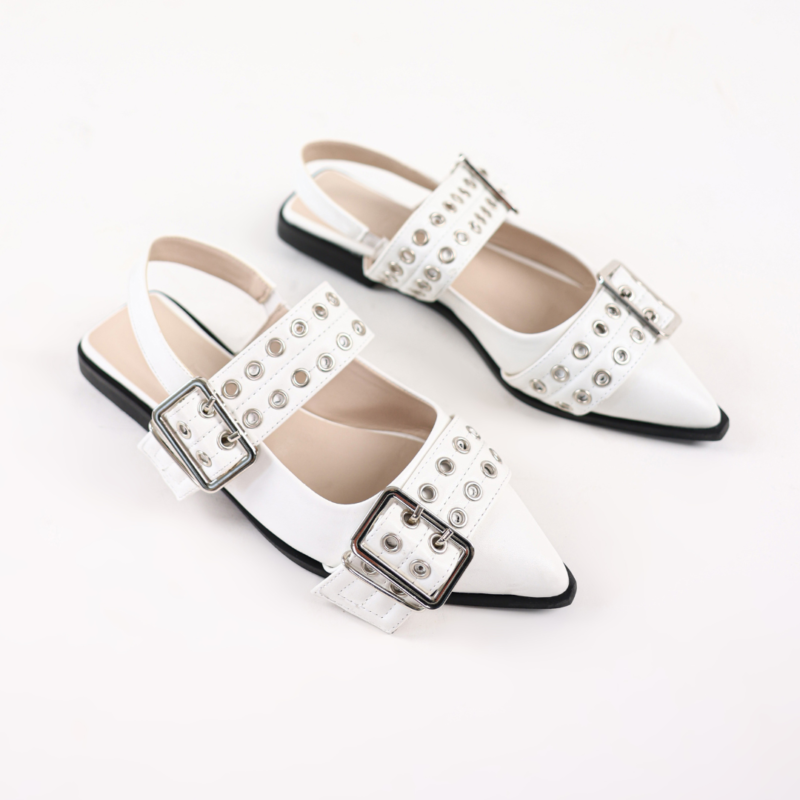 Nora Double  Buckle Flats