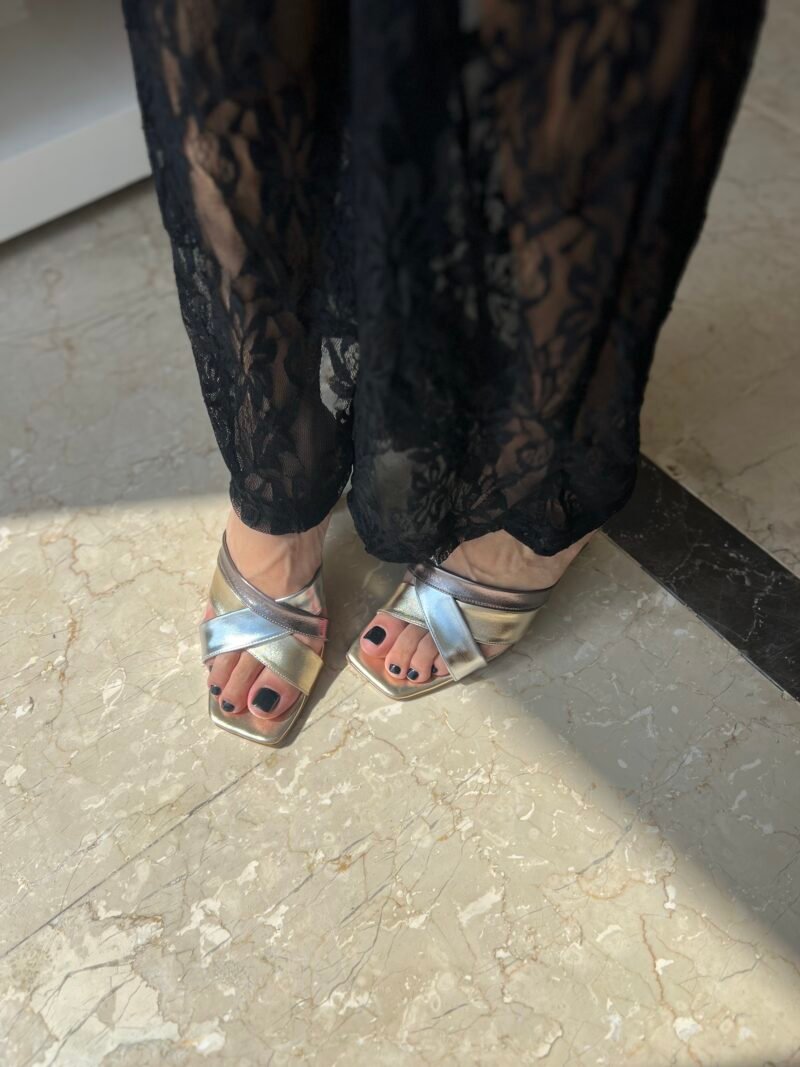 Aurum Metallic Mule