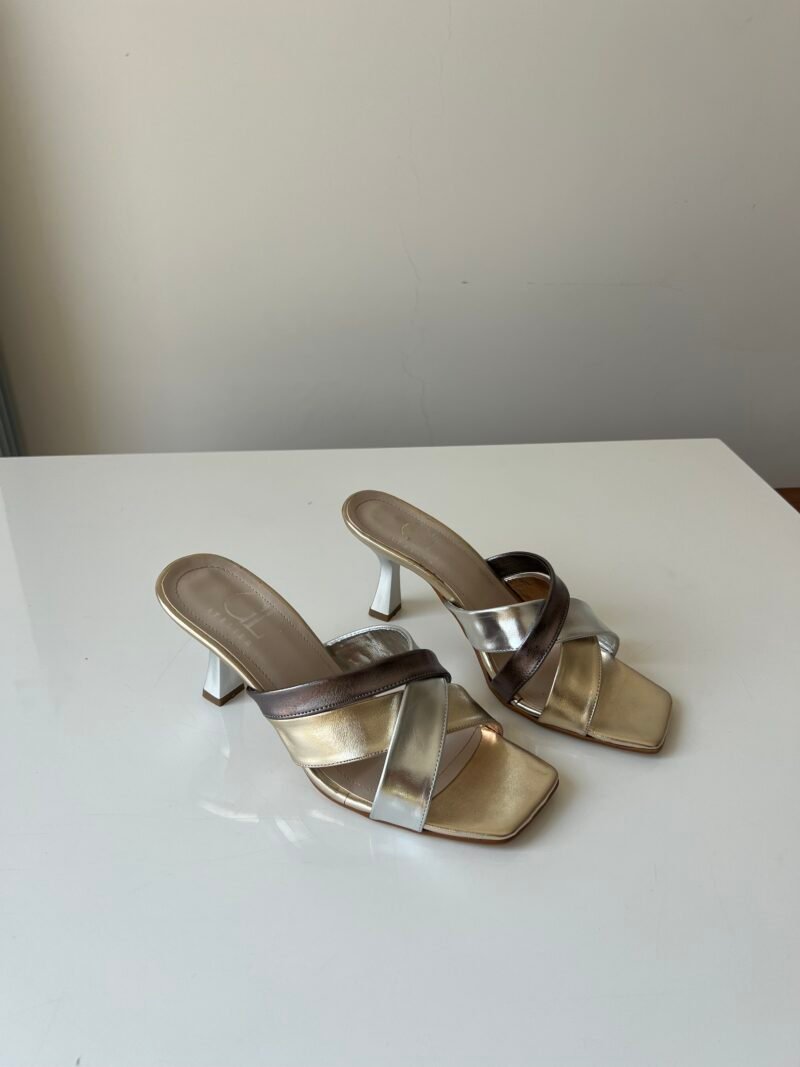 Aurum Metallic Mule
