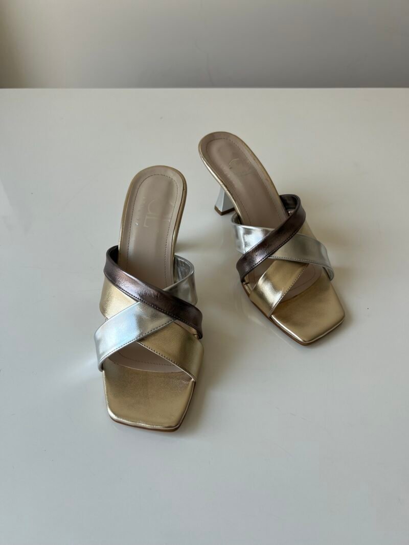 Aurum Metallic Mule