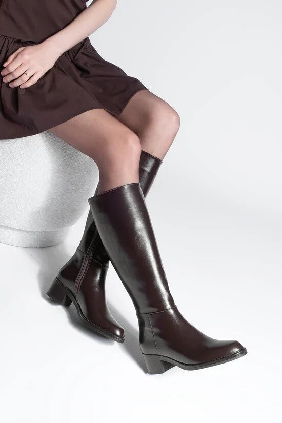 Himo Leather Tall Boots